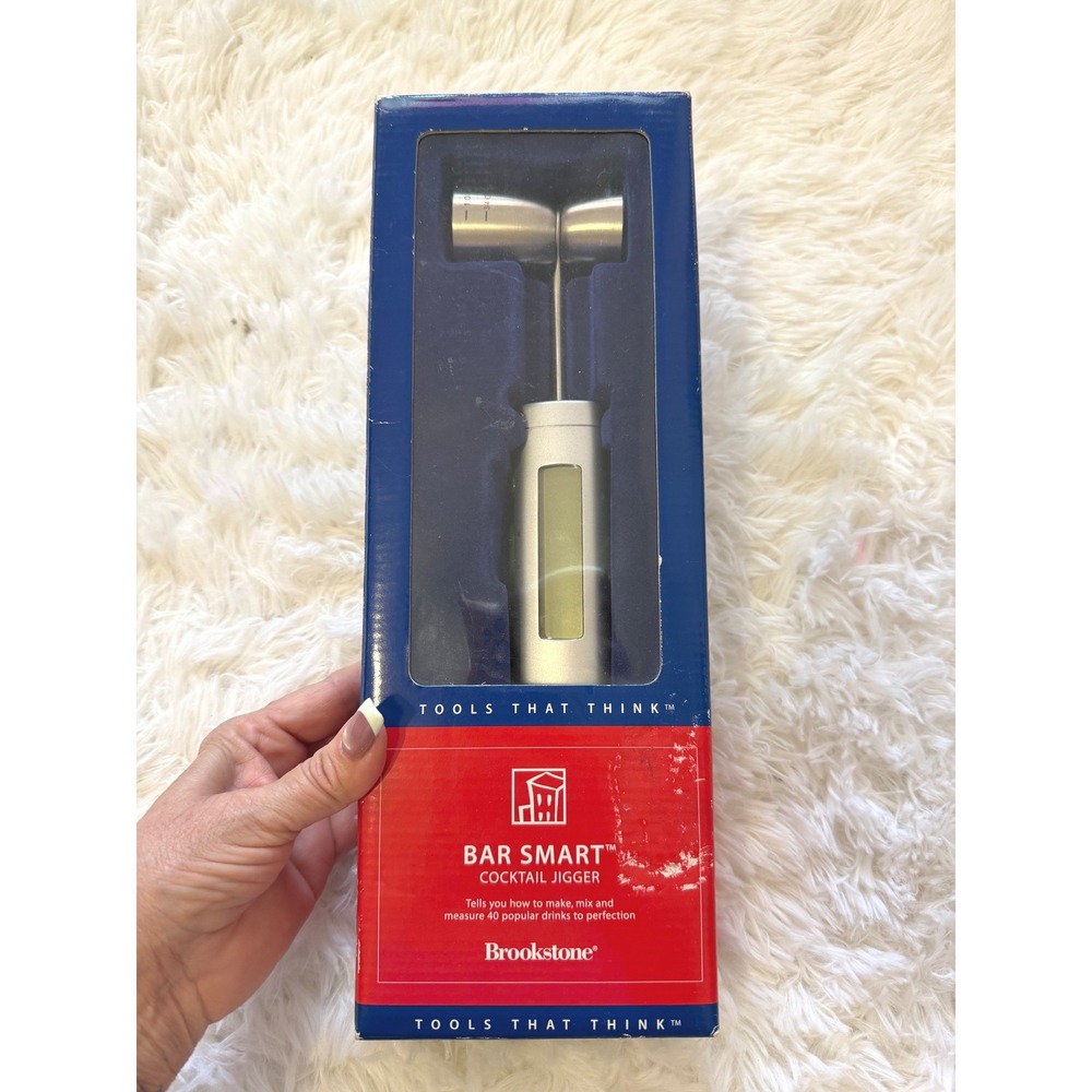 Brookstone Bar Smart Cocktail Jigger Digital Bartender Tool 40 Recipes